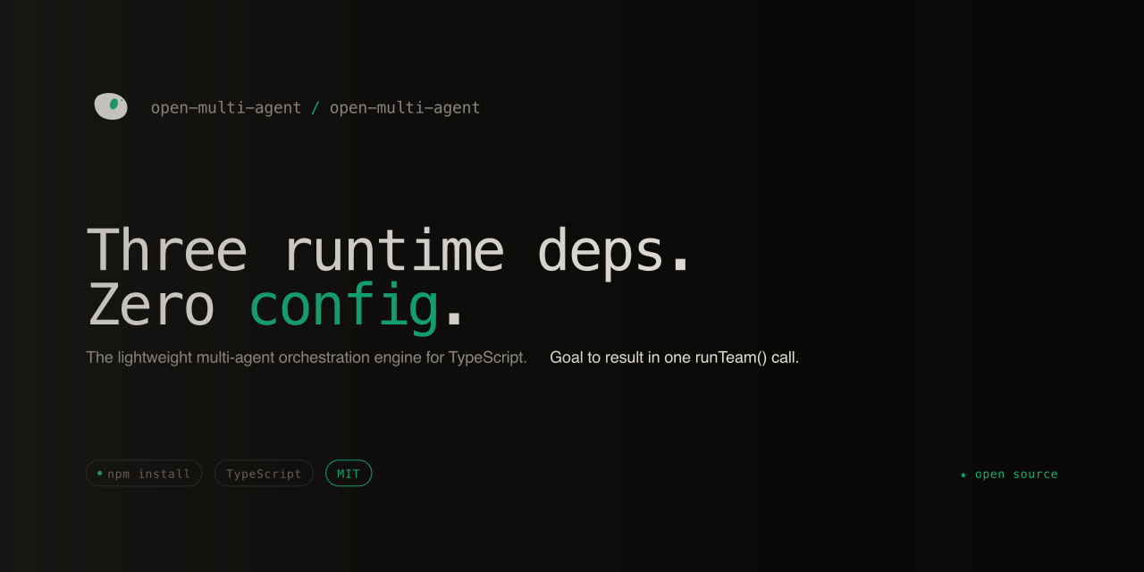 open-multi-agent website preview